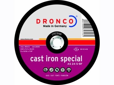 AS24S CAST IRON Special : Δίσκος λειάνσεως μαντεμιού 7 mm