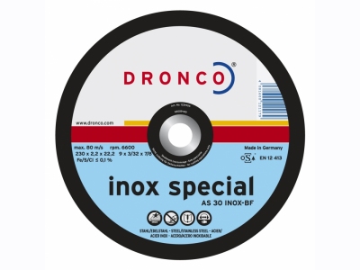 AS30T Inox Special : Δίσκος κοπής inox 2,2 mm