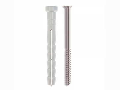 TPLP : Nylon plug long with pozidrive screw