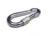 MBS : Snap hook with screw zinc plated  DIN 5299