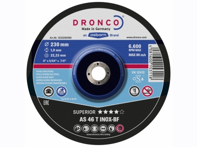AS46T Inox Superior : Inox cutting disc 1,6 / 1,9mm