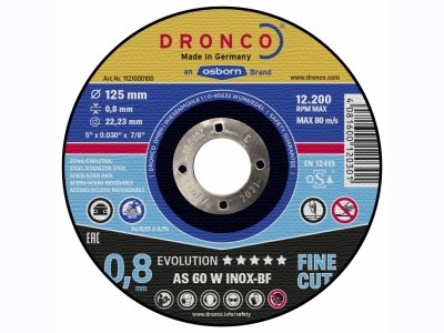 AS60W Evolution : Inox cutting disc 0,8 mm
