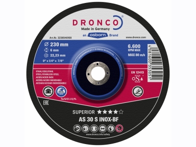 AS30S INOX Superior : Inox grinding disc 6 / 8 mm