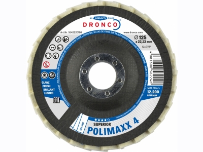 POLIMAXX 4 Superior : Gloss polishing flap disc & Polishing compound